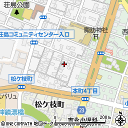 福岡県久留米市荘島町438-2周辺の地図