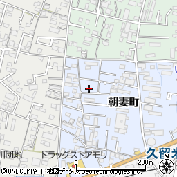 福岡県久留米市朝妻町9-4周辺の地図