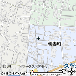 福岡県久留米市朝妻町9-3周辺の地図