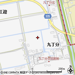 佐賀県上峰町（三養基郡）九丁分周辺の地図