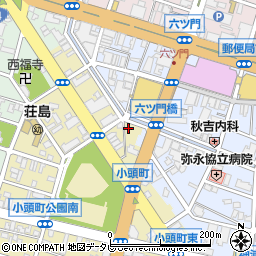 六ツ門　永田ビル周辺の地図