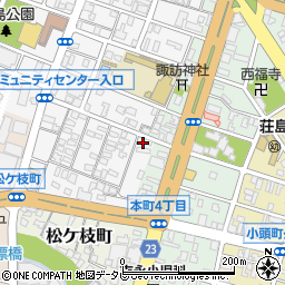 福岡県久留米市荘島町21周辺の地図