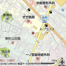 日田バス株式会社　日田営業所周辺の地図