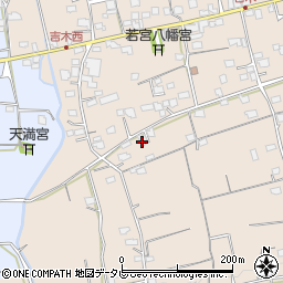 福岡県久留米市草野町吉木1333周辺の地図
