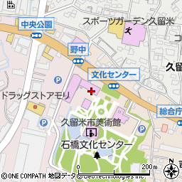 石橋文化会館　小ホール周辺の地図