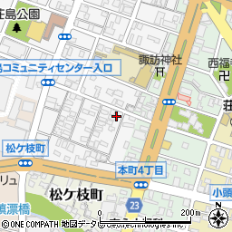 福岡県久留米市荘島町411-4周辺の地図