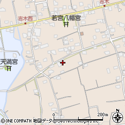 福岡県久留米市草野町吉木1332周辺の地図