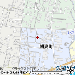 福岡県久留米市朝妻町3-35周辺の地図
