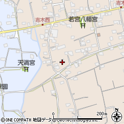 福岡県久留米市草野町吉木1343周辺の地図
