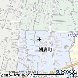 福岡県久留米市朝妻町3-38周辺の地図