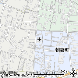 福岡県久留米市朝妻町1-8周辺の地図