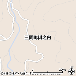 愛媛県宇和島市三間町川之内周辺の地図