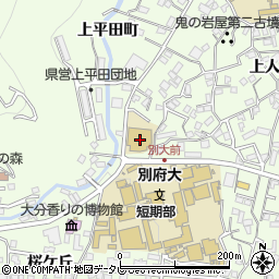大分県別府市北石垣1706周辺の地図