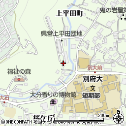 大分県別府市北石垣1839周辺の地図