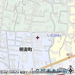 福岡県久留米市朝妻町4-35周辺の地図