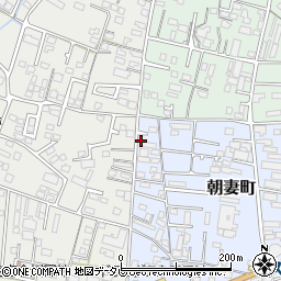 福岡県久留米市朝妻町1-28周辺の地図