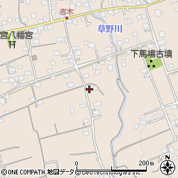 福岡県久留米市草野町吉木1303周辺の地図