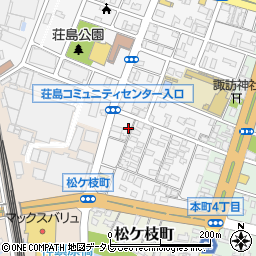 福岡県久留米市荘島町522周辺の地図