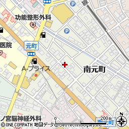 大分県日田市南元町17-12周辺の地図