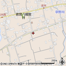 福岡県久留米市草野町吉木1320周辺の地図