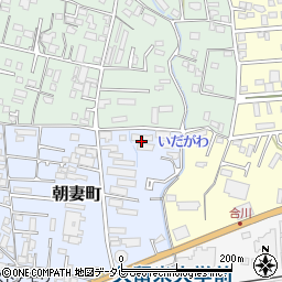 福岡県久留米市朝妻町4-7周辺の地図