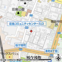 福岡県久留米市荘島町521-1周辺の地図
