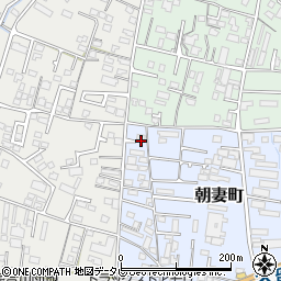 福岡県久留米市朝妻町1-29周辺の地図