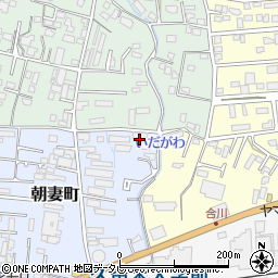 福岡県久留米市朝妻町5-5周辺の地図