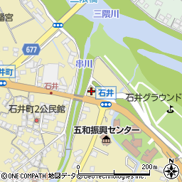 セブンイレブン日田石井町店周辺の地図