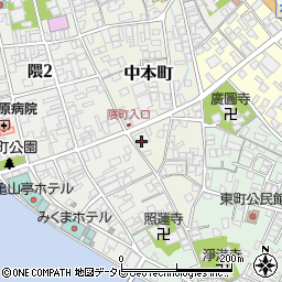日田信用金庫本店周辺の地図