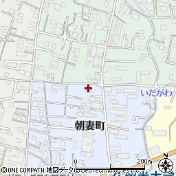 福岡県久留米市朝妻町3-8周辺の地図