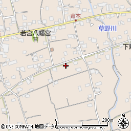 福岡県久留米市草野町吉木1319周辺の地図