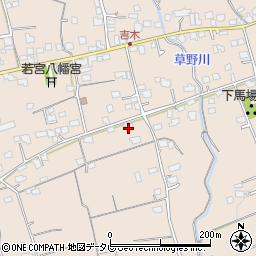 福岡県久留米市草野町吉木1313周辺の地図