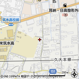 福岡県久留米市山川町1478周辺の地図