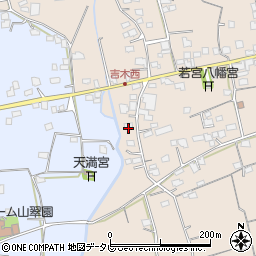 福岡県久留米市草野町吉木1481周辺の地図