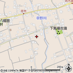 福岡県久留米市草野町吉木1300周辺の地図