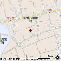 福岡県久留米市草野町吉木1351周辺の地図