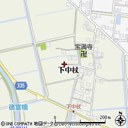 佐賀県神埼郡吉野ヶ里町下中杖周辺の地図