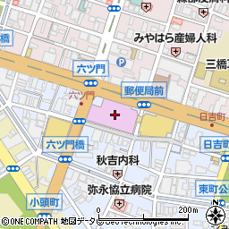 ローソン久留米シティプラザ店周辺の地図