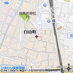 久留米食販エルピー電化株式会社　今村白山町営業所周辺の地図