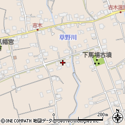 福岡県久留米市草野町吉木1299周辺の地図