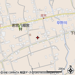 福岡県久留米市草野町吉木1357周辺の地図