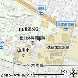 福岡県久留米市山川町1503周辺の地図