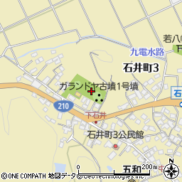 大分県日田市石井周辺の地図
