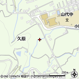 佐賀県伊万里市山代町久原周辺の地図