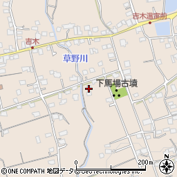 福岡県久留米市草野町吉木1292周辺の地図