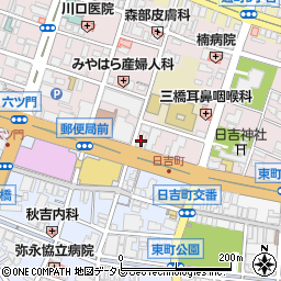 福岡県信用保証協会　久留米支所・経営支援課周辺の地図