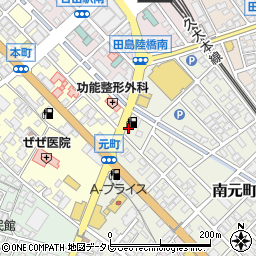 コスモセルフ＆カーケアステーション元町ＳＳ周辺の地図