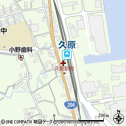 久原郵便局周辺の地図