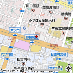 ゆうちょ銀行久留米店周辺の地図